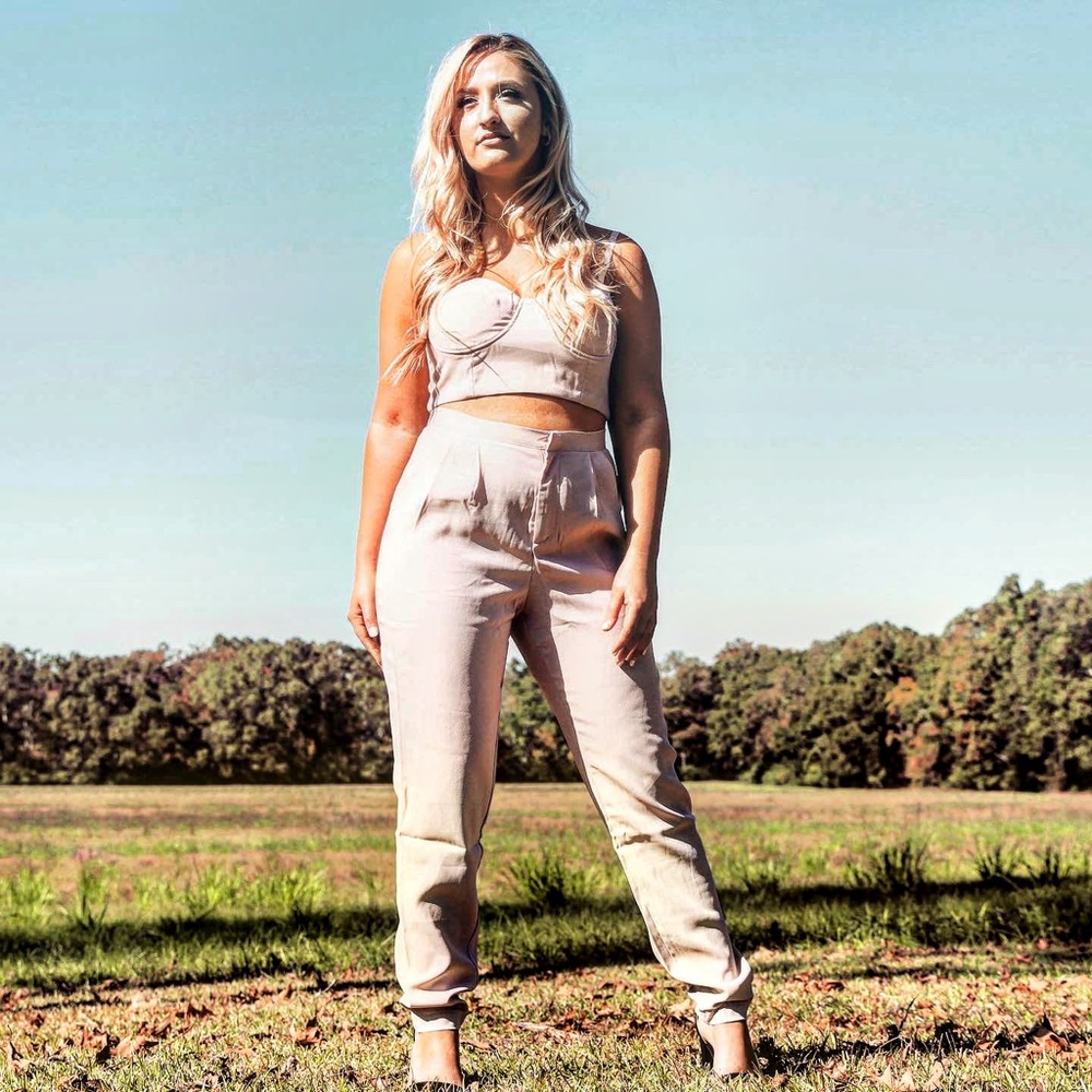 Bustier Top Pant Set
